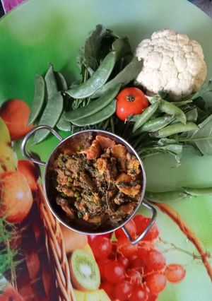 পালক সব্জী বাহার (palak sabji recipe in bengali) রেসিপির প্রধান ছবি