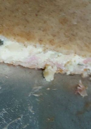 Una foto de Tarta de cebolla y queso con masa integral