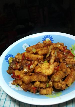 Foto resep Oseng tempe udang petai