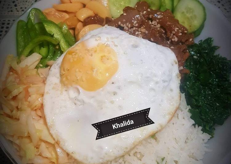 Simple Way to Prepare Homemade Bibimbup bowl