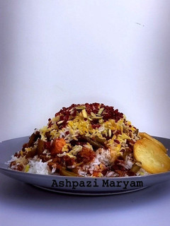 عکسی از دستور لوبیا پلو با مرغ مجلسی