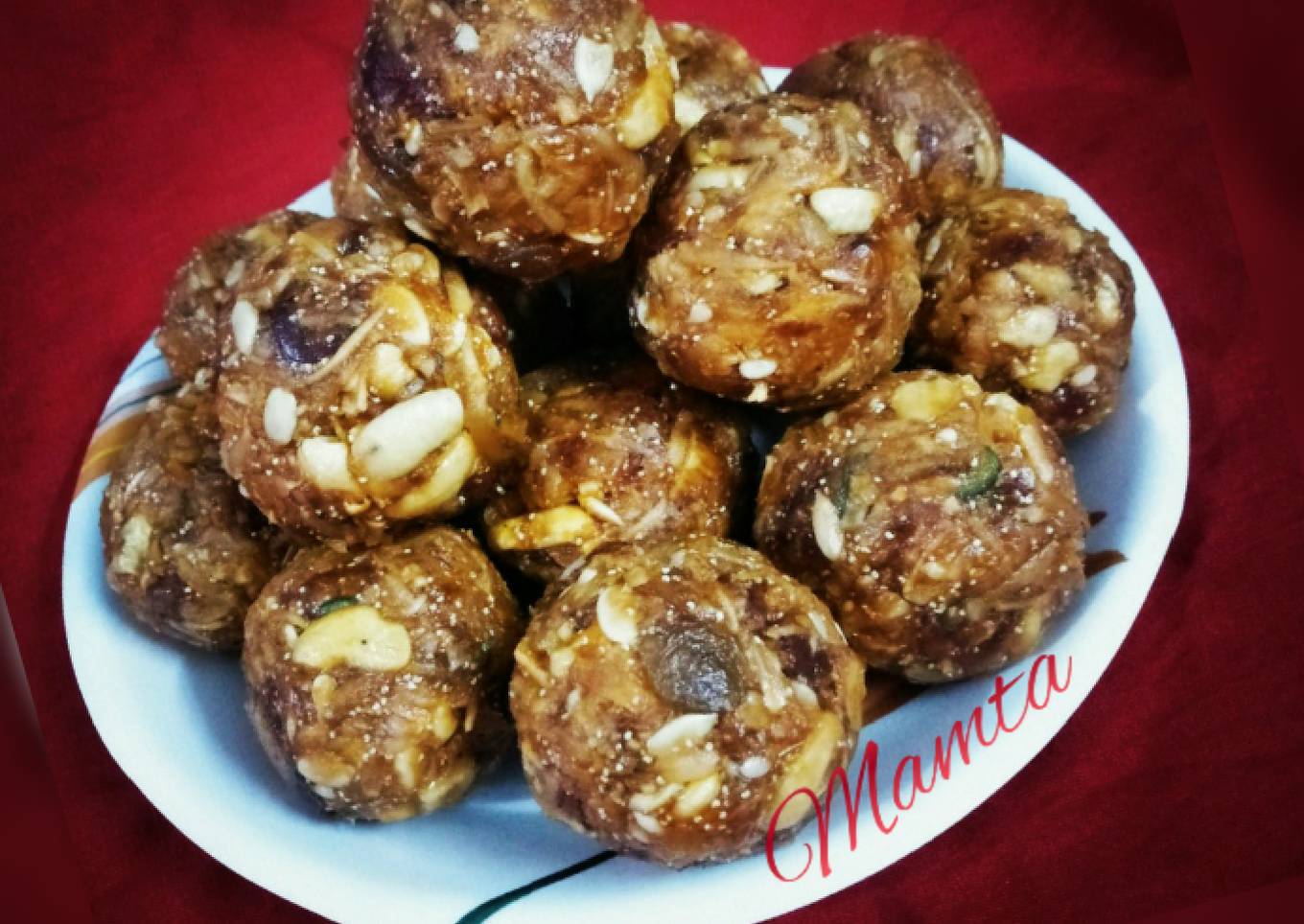 Dates Coconut dryfruits laddu