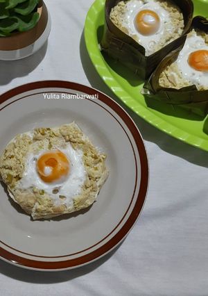 Foto resep 493. Pepes Jamur Tahu Telur Asin