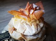 Uma foto de cheesecake de quark