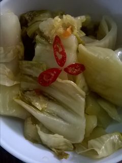 Hình của món Dưa cải trộn chua ngọt.