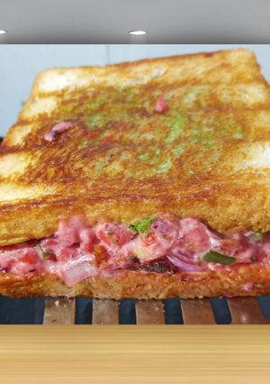 A picture of Veggies Chesse Sandwich.