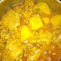 Bean and Yam Porridge A picture of Bean and Yam Porridge.