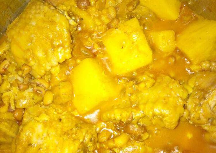 Recipe of Super Quick Homemade Bean and Yam Porridge | Satisfyingrecipe.web.app