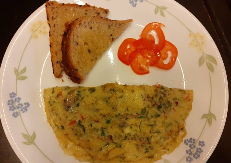 Simple Way to Make Ultimate Mushroom and Cheese Omelette