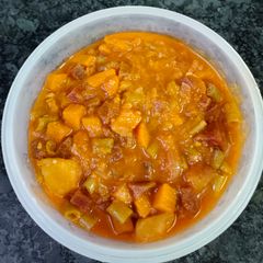 A picture of Spicy thick vegetable stew.