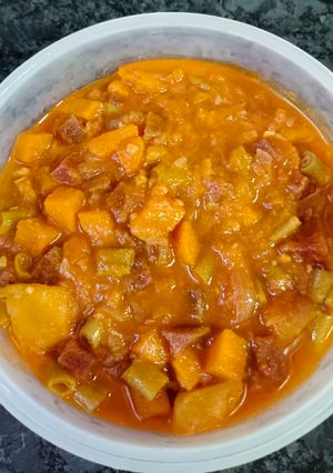A picture of Spicy thick vegetable stew.