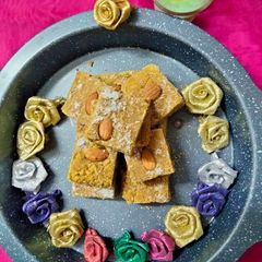 A picture of #deep21#Diwali recipes- Soya burfi.