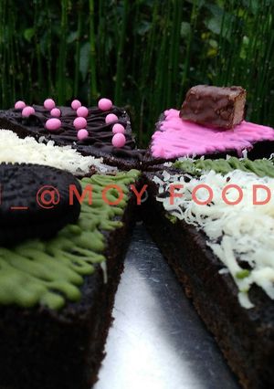 Foto resep Brownies pizza am*nda kw