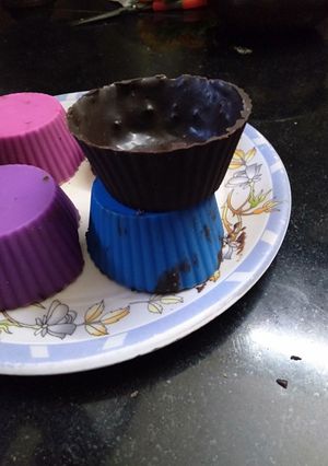 A picture of Chocolate cups.