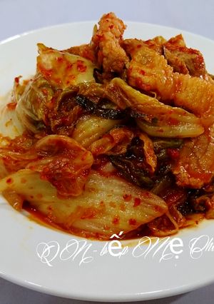 Hình của món Kim chi xào thịt heo.