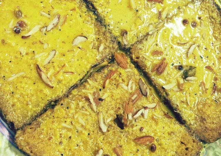 Recipe of Favorite Shahi tukda (indian dessert)