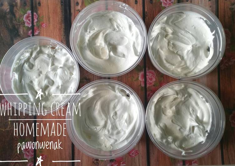 Whipping cream homemade