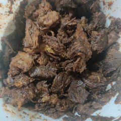 A picture of Shredded Beef for Tacos/Burritos.