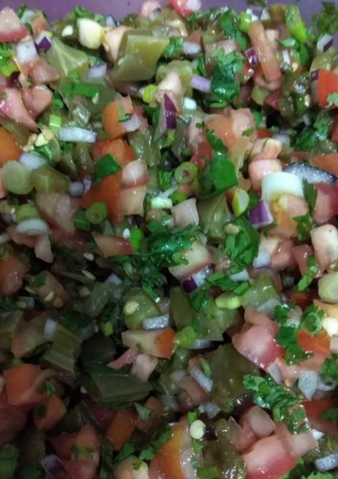 Una foto de Ensalada de nopal