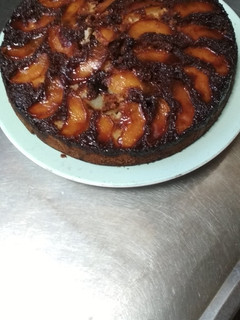 Una foto de Torta invertida de manzanas