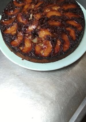 Una foto de Torta invertida de manzanas