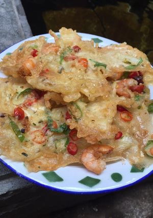 Foto resep Bakwan udang pedes kriuk