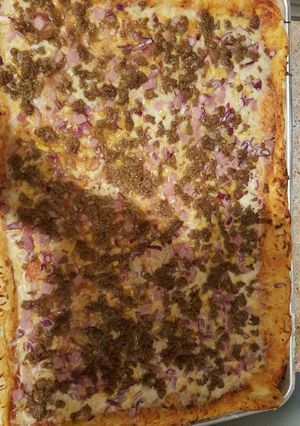 Una foto de Pizza casera de combinación
