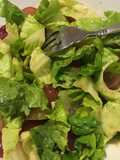 Ensalada de lechuga con uvas