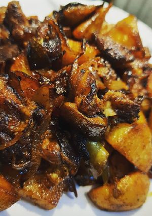 A picture of Eggplant stir fry.