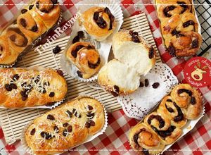 Foto resep Cinnamon Roll lembutt/Roti Kismis serat halus!1 telur aja!^^ 