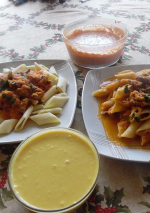 Una foto de Macarrones en salsa de carne | Estilo James Salaz