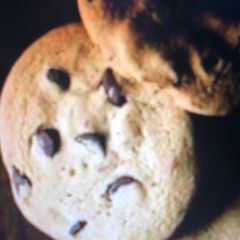 A picture of Keto chocolate chip cookies.