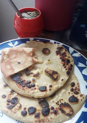 Una foto de Panqueques de manzana