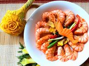 Hình ảnh của tôm hấp bia