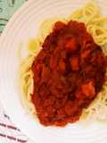 Prawn Bolognese Spaghetti