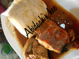 Fresh fish pepper soup wit alabu