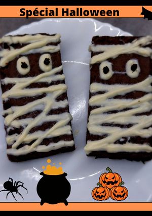 Une photo de 🕸🕷 🎂🍫 Gâteau Momie 🍫🎂🕷🕸 #halloween