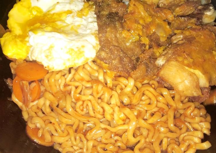 Mi Samyang, Telur dan Ayam Geprek