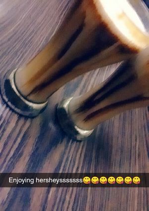 A picture of Hershey 's milk shake.