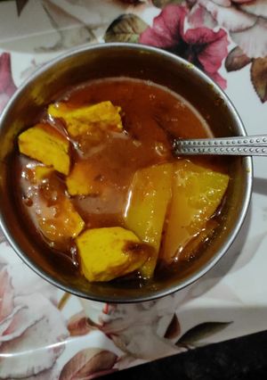 A picture of Aalu paneer.