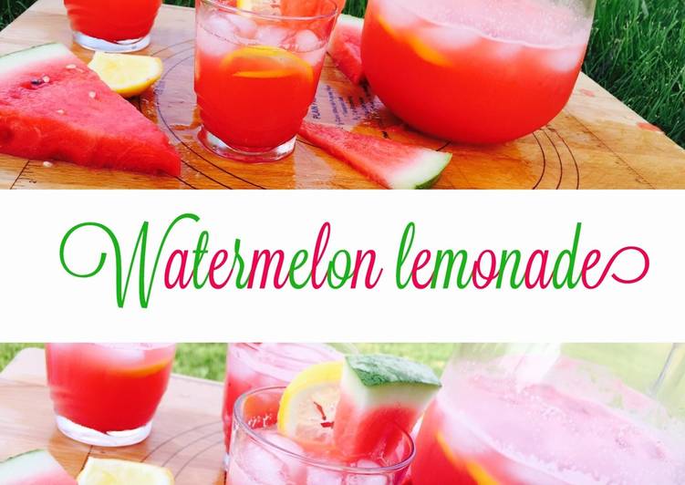 Recipe of Homemade Watermelon Lemonade