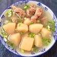 Canh sa kê nấu sườn non