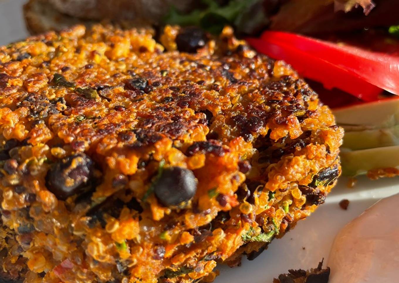 Sweet potato and black bean burgers