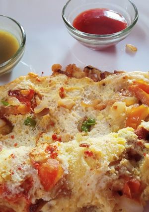 A picture of Fluffy Omellete.