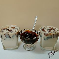 A picture of Japanese jelly coffee.