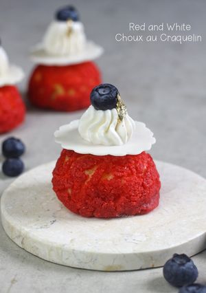 Foto resep Red Berries Choux Au Craquelin