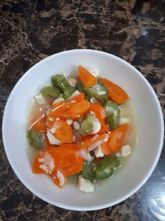 Foto resep Sayur oyong wortel + tahu