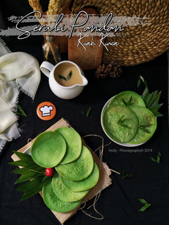 Foto resep Serabi Pandan Kuah Kinca