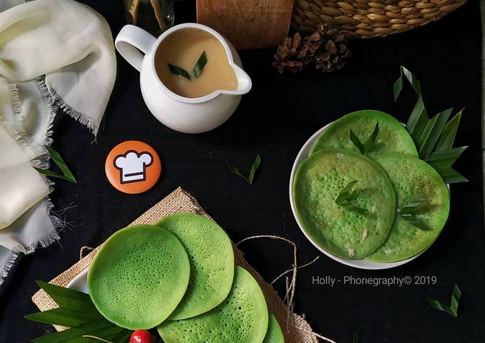 Resep Serabi Pandan Kuah Kinca Oleh Holly Gv Candc Cookpad