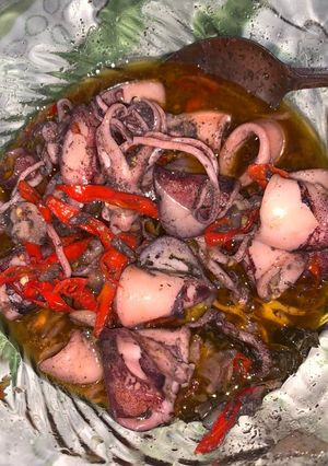 Foto resep Tumis cumi saus tiram